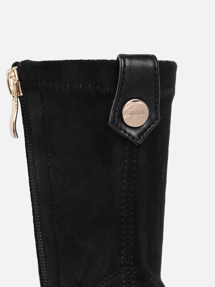 Simmi London Black Denver Stretch Ankle Boots - Image 4 of 4