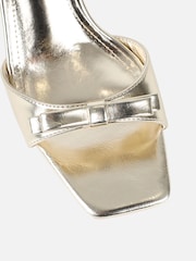 Simmi London Gold Polen Bow Detail Mules - Image 3 of 4