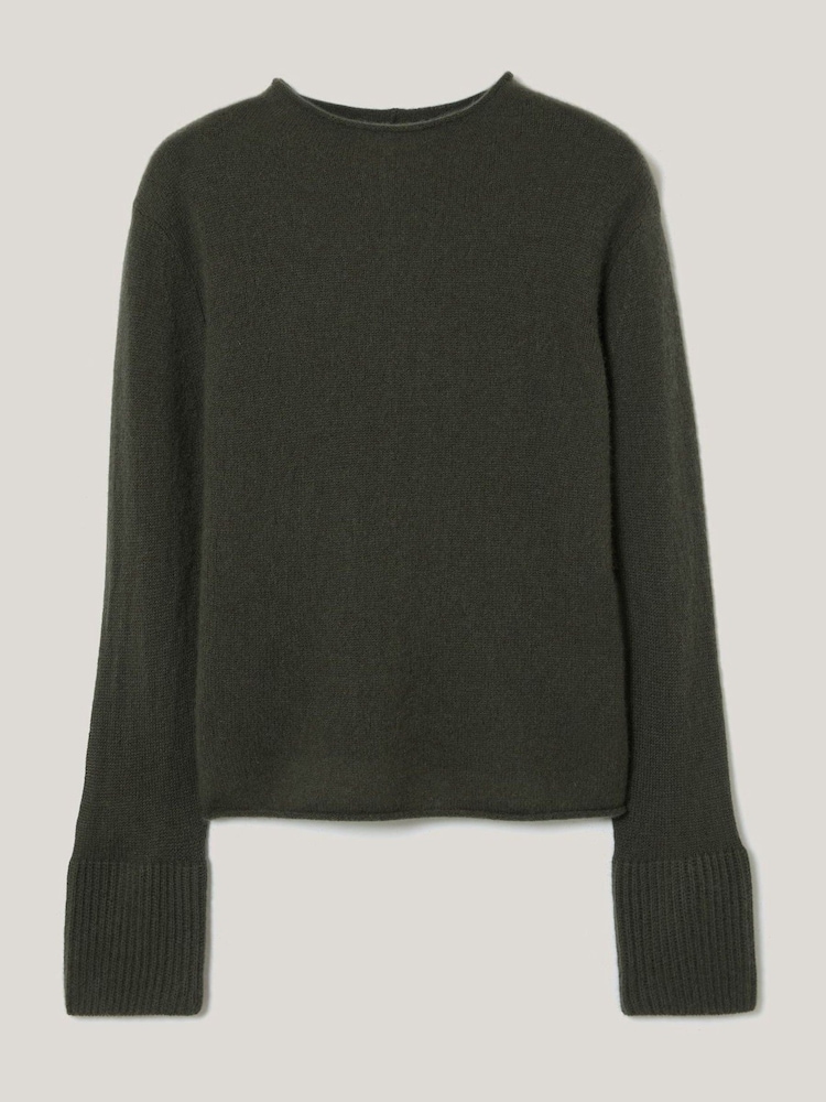 Jigsaw Dark Green Cloud Cashmere Eldon Jumper - Image 3 of 3 Jigsaw Dark Green Cloud Cashmere Eldon Jumper - Image 3 of 3
