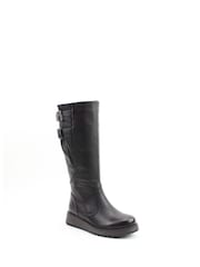 Heavenly Feet Black Bernice Mid Boots - Image 3 of 6