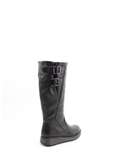 Heavenly Feet Black Bernice Mid Boots - Image 4 of 6
