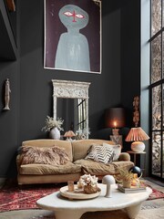 Abigail Ahern Beekman Black 1 Litre Interior Eggshell Paint - Image 1 of 7