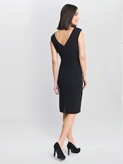 Arabella Crepe Taffeta Combo Dress - Image 2 of 5