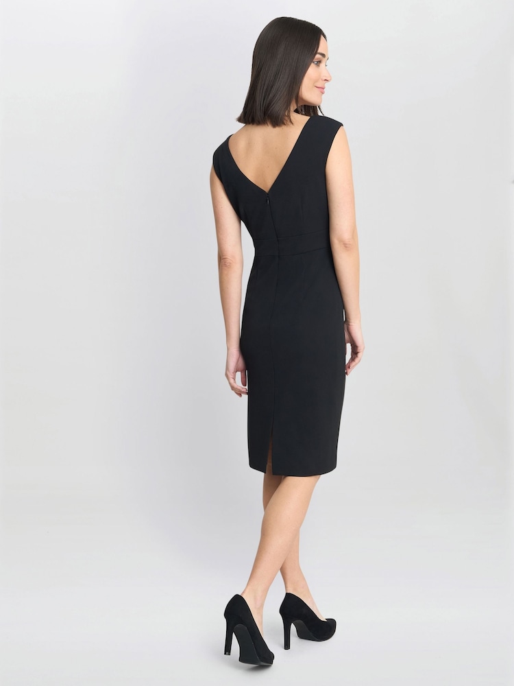 Arabella Crepe Taffeta Combo Dress - Image 2 of 5 Arabella Crepe Taffeta Combo Dress - Image 2 of 5