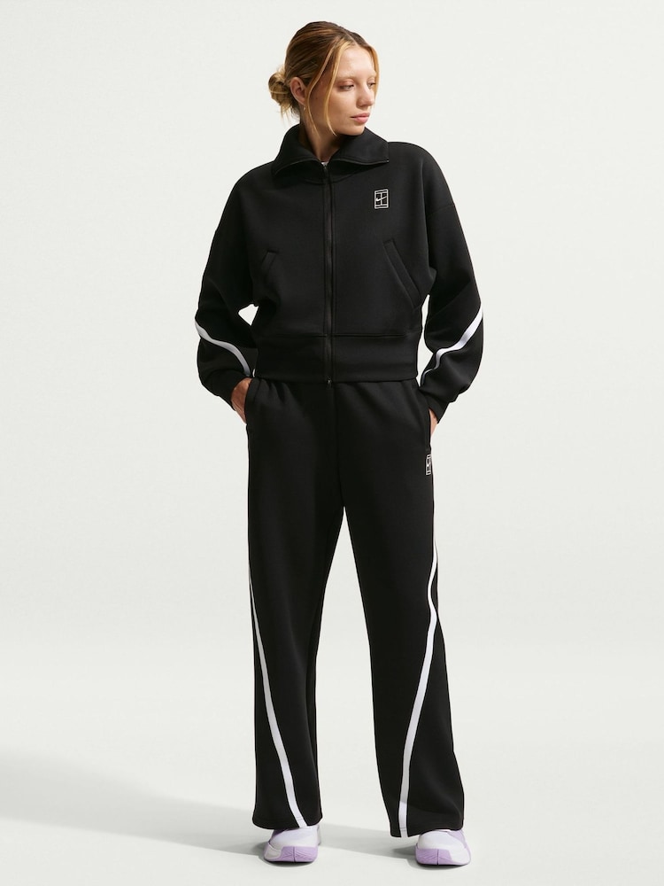 Nike Black Advantage Dri-FIT Full-Zip Tennis Jacket - Image 1 of 5