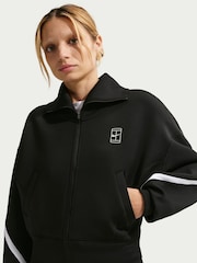 Nike Black Advantage Dri-FIT Full-Zip Tennis Jacket - Image 3 of 5
