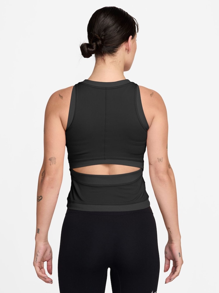 Nike Black One Dri-FIT Tank Top - Image 2 of 3 Nike Black One Dri-FIT Tank Top - Image 2 of 3