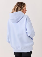 Nike Hydrogen Blue Zip Through Phoenix Oversized Fleece Hoodie - Image 4 of 5