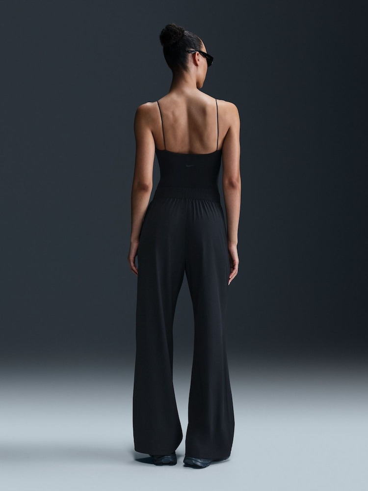 Nike Black 24.7 PerfectStretch Dri-FIT High-Waisted Wide Leg Trousers - Image 2 of 6 Nike Black 24.7 PerfectStretch Dri-FIT High-Waisted Wide Leg Trousers - Image 2 of 6