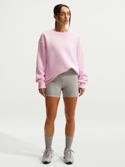 Nike Pink Foam Oversized Fleece Crew Neck Sweatshirt - Image 4 of 5