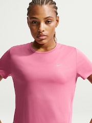 Nike Peony Pink Tempo Dri-FIT Short Sleeve Running Top - Image 4 of 5