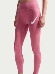 Nike Peony Pink Tempo Swoosh Run High-Waisted 7/8 Running Leggings - Image 6 of 8