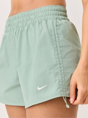 Nike Steam Green One Dri-FIT Brief-Lined High Waisted 5 Inch Shorts - Image 9 of 10