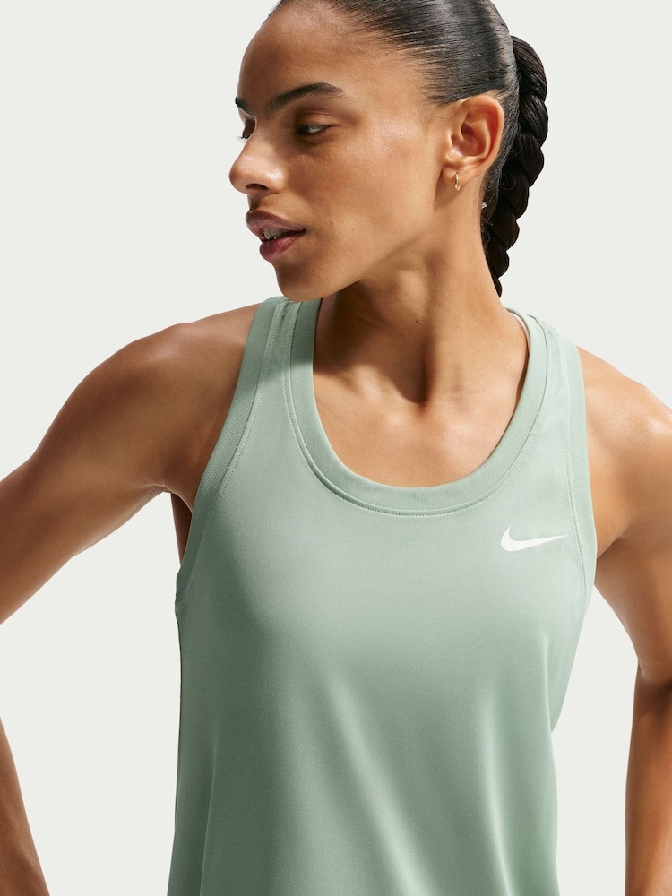 Nike Steam Green Dri-FIT Racerback Tank Vest Top - Image 5 of 5