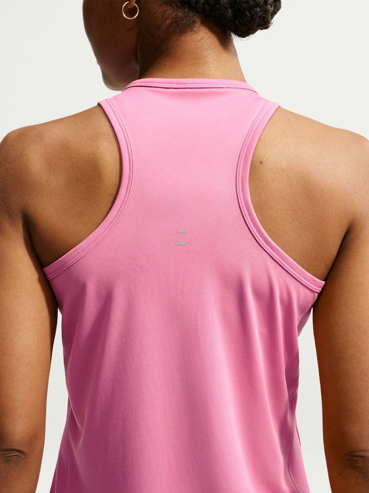 Nike Peony Pink Tempo Dri-FIT Running Vest - Image 5 of 5 Nike Peony Pink Tempo Dri-FIT Running Vest - Image 5 of 5