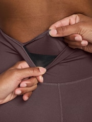 Nike Tattoo Brown One Seamless Front High Waisted Full Length Leggings - Image 3 of 7