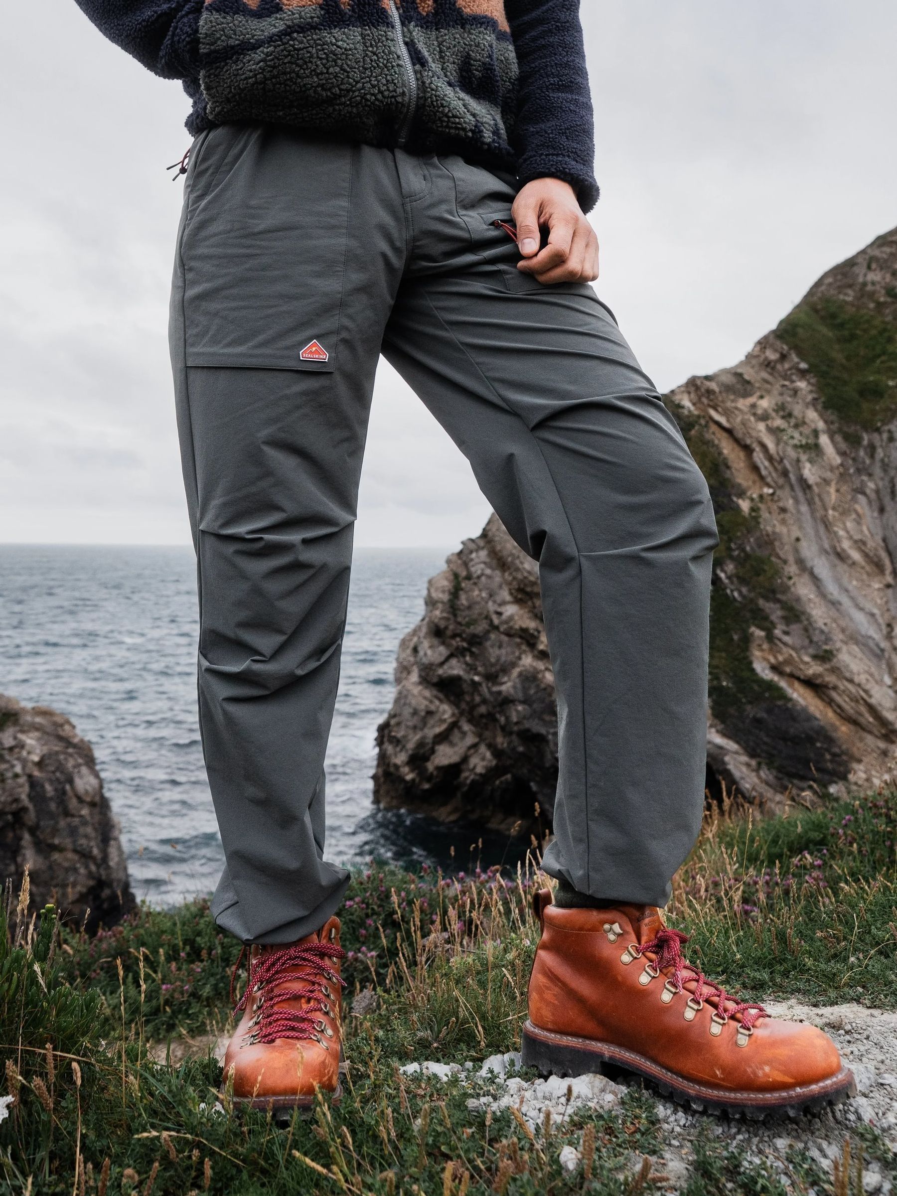 Buy Sealskinz Green Swainsthorpe Water Repellent Trousers from the