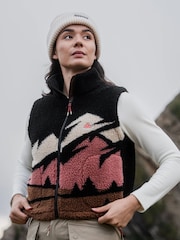 Sealskinz Rushall Womens Sherpa Zip Up Black Gilet - Image 1 of 6