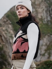 Sealskinz Rushall Womens Sherpa Zip Up Black Gilet - Image 2 of 6