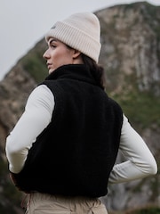 Sealskinz Rushall Womens Sherpa Zip Up Black Gilet - Image 3 of 6