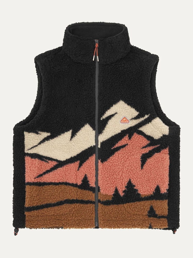 Sealskinz Rushall Womens Sherpa Zip Up Black Gilet - Image 6 of 6