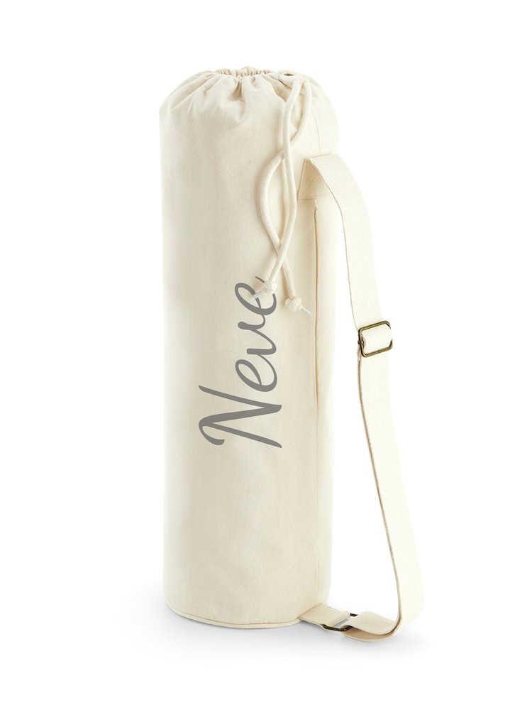 Loveabode Natural Personalised Name Carry Bag For Yoga and Pilates Mat - Image 4 of 4 Loveabode Natural Personalised Name Carry Bag For Yoga and Pilates Mat - Image 4 of 4