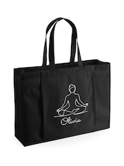 Loveabode Natural Personalised Mantra Yoga Bag With Yoga/Pilates Mat Holder - Image 3 of 4