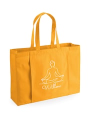 Loveabode Natural Personalised Mantra Yoga Bag With Yoga/Pilates Mat Holder - Image 4 of 4