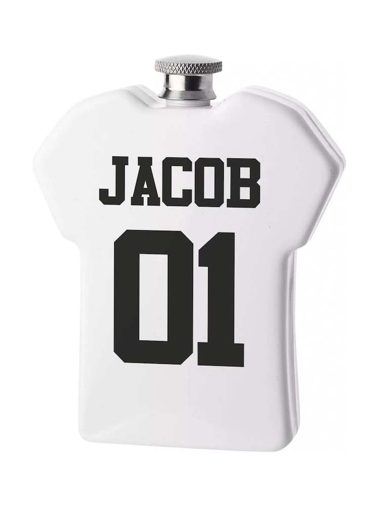 Personalised Football Hip Flask by Loveabode - Image 2 of 4 Personalised Football Hip Flask by Loveabode - Image 2 of 4