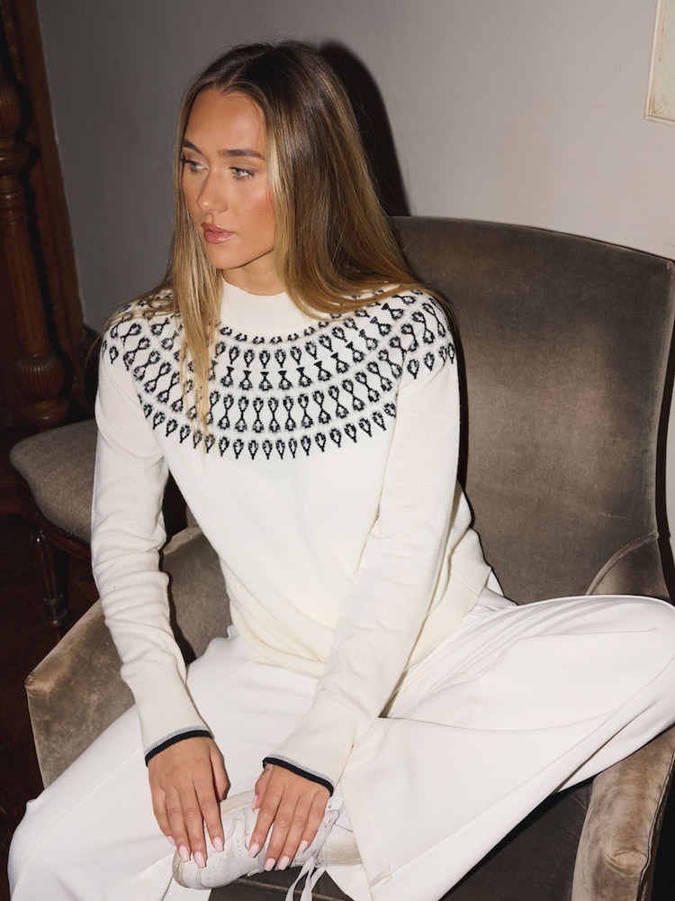 The Little Tailor Smart Fairisle Funnel Neck Knit Jumper - Image 1 of 5 The Little Tailor Smart Fairisle Funnel Neck Knit Jumper - Image 1 of 5