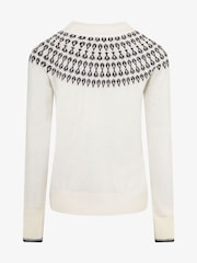 Creme - The Little Tailor Smart Fairisle Funnel Neck Knit Jumper - Bild 7 von 10