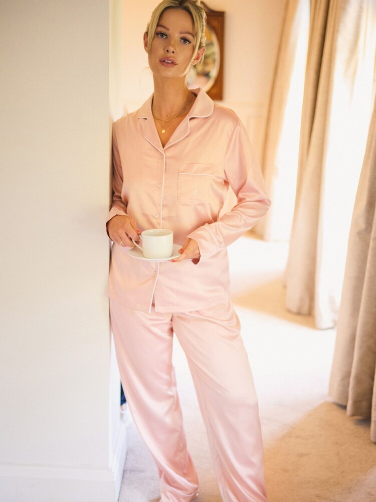The Little Tailor Satin Button Through Pyjamas - Image 1 of 2 The Little Tailor Satin Button Through Pyjamas - Image 1 of 2