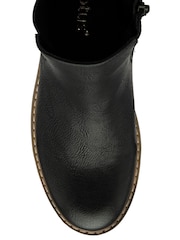 Lotus Black Wide Fit Wide Fit Casual Ankle Boots - Image 3 of 3