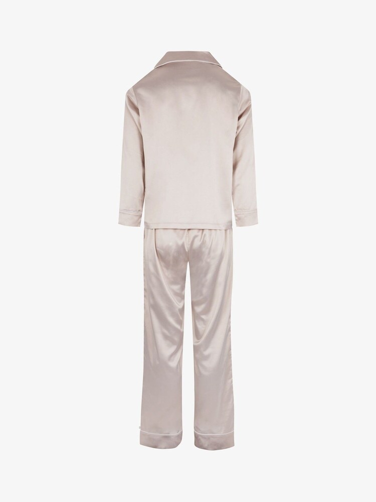 Natural - The Little Tailor Satin Button Through Pyjamas - Imagen 15 de 15