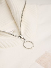 The Little Tailor Zip Neck Relaxed Fit Ski Christmas Jumper - Image 9 of 9
