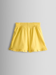 JoJo Maman Bébé Yellow & Blue Daisy 2-Pack Frill Shorts - Image 5 of 7