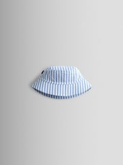 JoJo Maman Bébé Navy Stripe Bucket Hat - Image 1 of 4