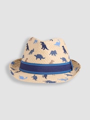 JoJo Maman Bébé Natural Dinosaur Trilby Hat - Image 2 of 3