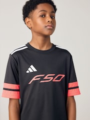 adidas Black/Red F50 Jersey Short Sleeve T-Shirt - Image 3 of 12