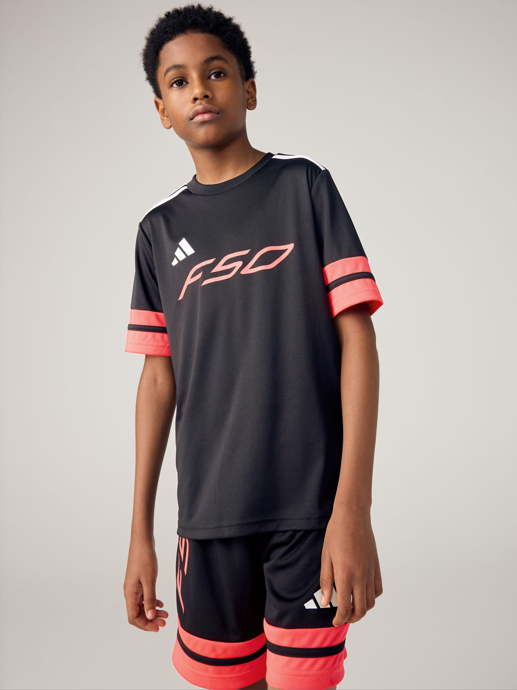 Buy adidas Black/Red F50 Jersey Short Sleeve T-Shirt from Next USA