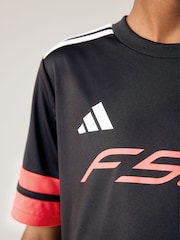 adidas Black/Red F50 Jersey Short Sleeve T-Shirt - Image 7 of 12