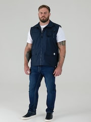 D555 Blue ENZO Multi Pocket Waistcoat - Image 2 of 10