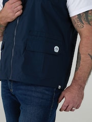 D555 Blue ENZO Multi Pocket Waistcoat - Image 5 of 10