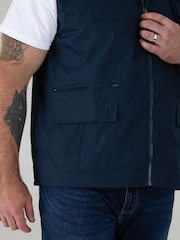 D555 Blue ENZO Multi Pocket Waistcoat - Image 6 of 10