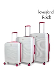 Weiß - Rock Luggage Love Island 3 Piece Set Suit - Bild 1 von 5