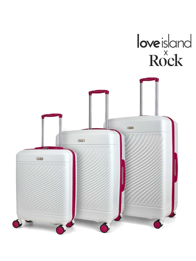 Weiß - Rock Luggage Love Island 3 Piece Set Suit - Bild 1 von 5