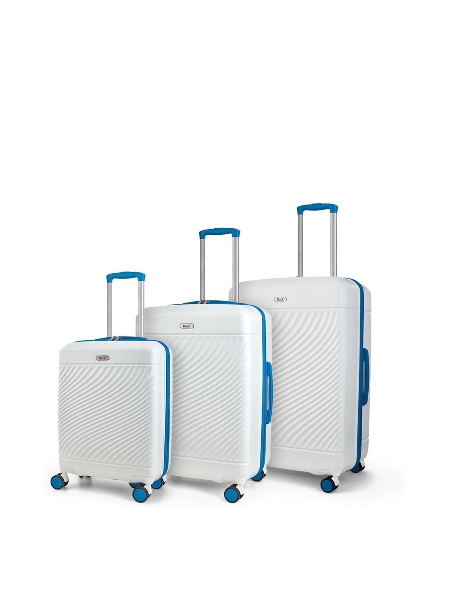 Rock Love Island Suitcase /Blue White Size 3Pc Set - Image 1