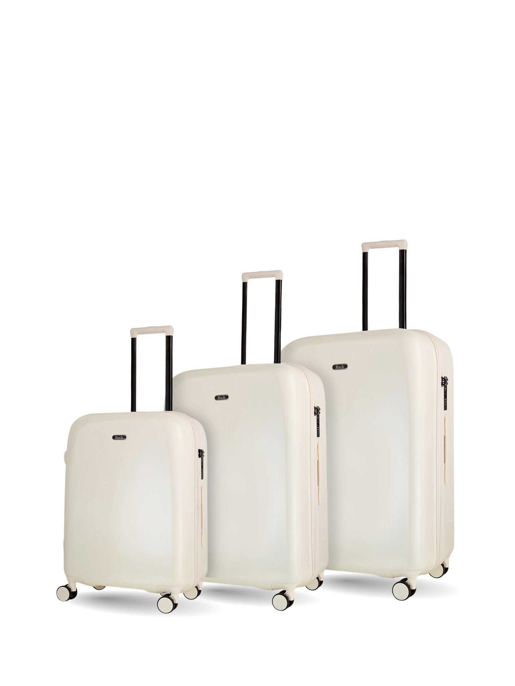Rock Luggage Women's Cream Gelato 3 Piece Suitcases Set - Image 1