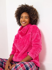 Joe Browns Pink Fleece Top - Image 3 of 5