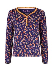 Joe Browns Blue Woodland Themed Pyjamas Set - Image 6 of 7